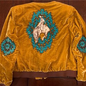 Crazy Train velvet jacket! Size large but fits xl as well